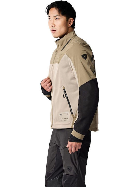 Rev'IT Territory 2 Winter Men's Motorcycle Jacket Cordura Waterproof Sand / Green