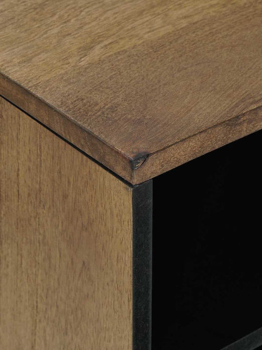 TV-Ständer aus Metall & Holz Braune M80xT31.5xH46cm