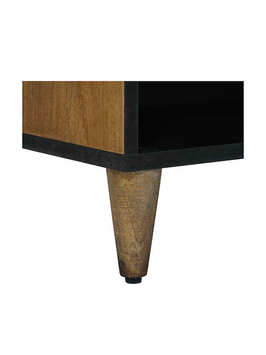 TV-Ständer aus Metall & Holz Braune M80xT31.5xH46cm