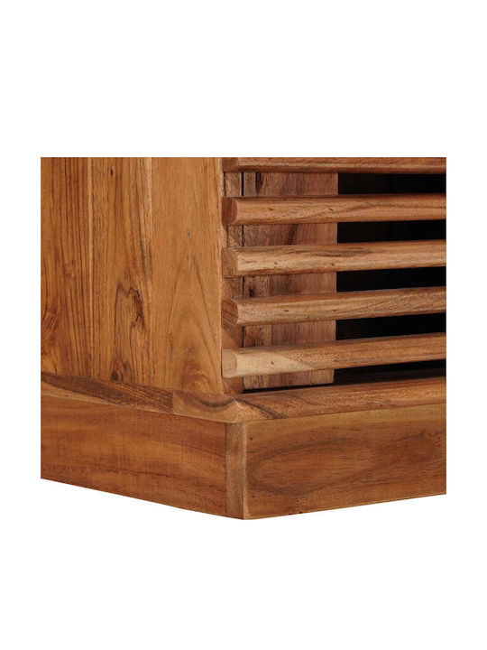 TV-Ständer aus Metall & Holz Natur M90xT30xH40cm