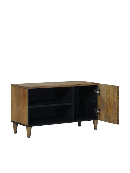TV-Ständer aus Metall & Holz Braune M80xT31.5xH46cm