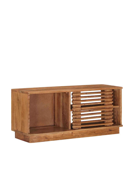 TV-Ständer aus Metall & Holz Natur M90xT30xH40cm
