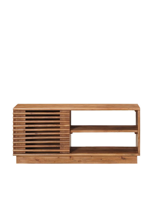 TV-Ständer aus Metall & Holz Natur M90xT30xH40cm