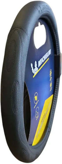 Michelin Κάλυμμα Τιμονιού Μαύρο Μαύρη Ραφή 36,8 39,4cm Wml-1001-n