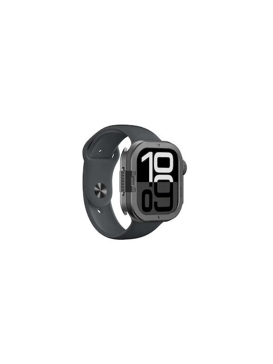 Amazingthing Titan Pro Metal Case Apple Watch 11 46mm Aluminum Blackeng