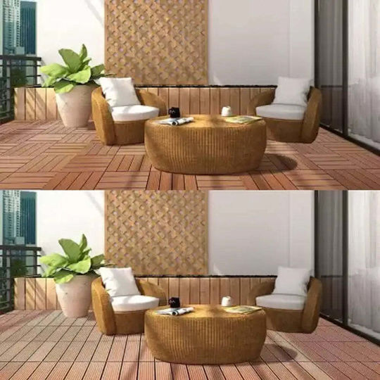 Rossima Material Für Gartenbodenbelag Aus WPC 30x30cm