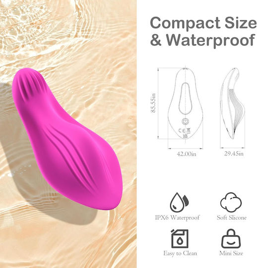 SMD Panty Thrill Вибратор Mini Вибратор за Двойки с Дистанционно Управление 8.4см Лилав