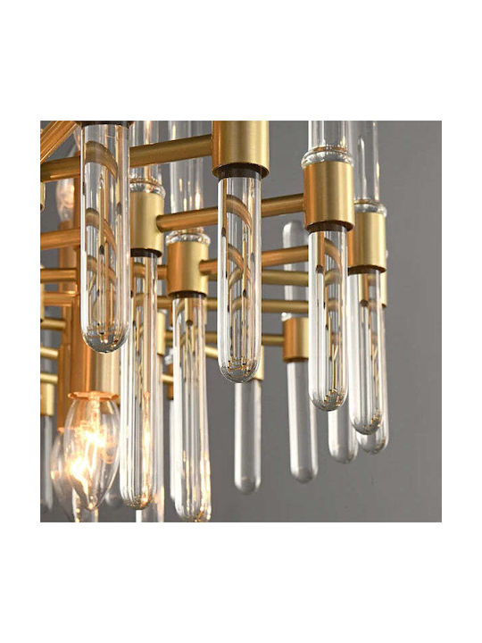 Alista Home Chandelier 6xE14 with Crystals Gold AT1CT-IM1P-HT2L-CC850/480GD