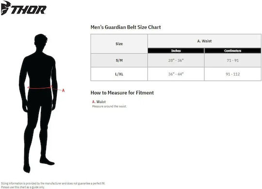 Thor Mx Guardian Motorcycle Waist Protector Black