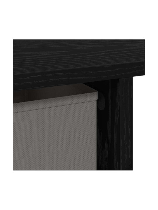 Desk Wooden Black Beech 100x40x75cm