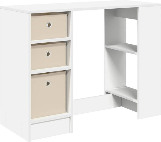 Wooden Desk White 100x40x75cm