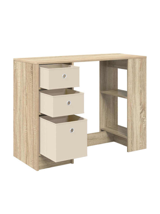 Wooden Desk Oak 100x40x75cm