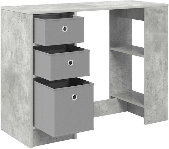 Wooden Desk Gray 100x40x75cm