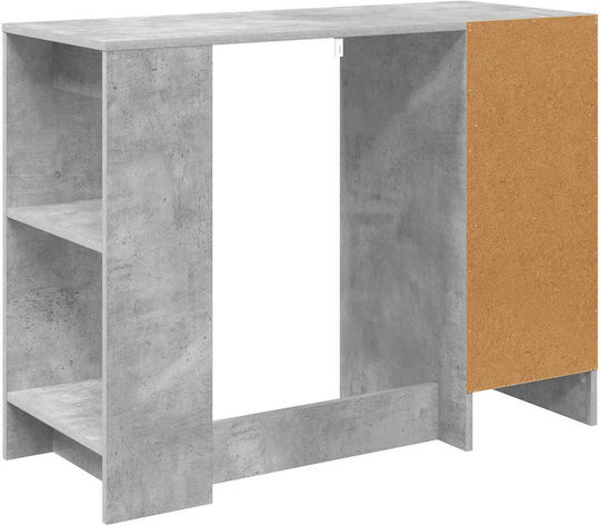 Wooden Desk Gray 100x40x75cm