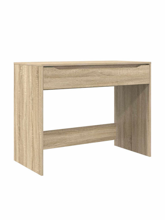 Schreibtisch Aus Holz Eiche 100x50x78cm