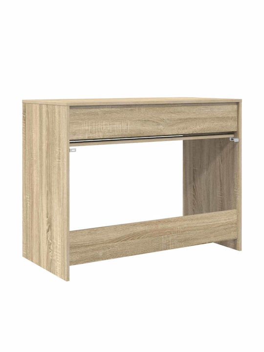Schreibtisch Aus Holz Eiche 100x50x78cm