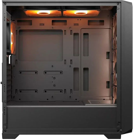 Cougar MX600 Air Gaming Midi Tower Кутия За Компютър Със Страничен Прозорец И RGB Осветление Черна