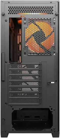 Cougar MX600 Air Gaming Midi Tower Кутия За Компютър Със Страничен Прозорец И RGB Осветление Черна
