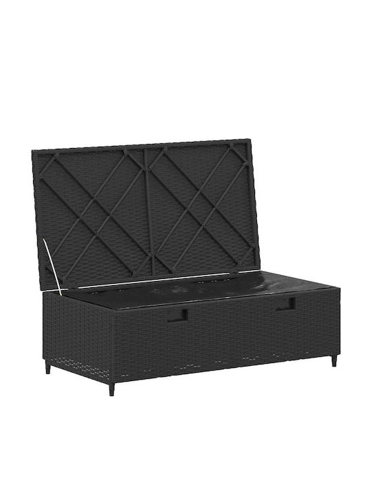 Garten- und Outdoor-Möbelsets 4 Stück Schwarz mit Kissen