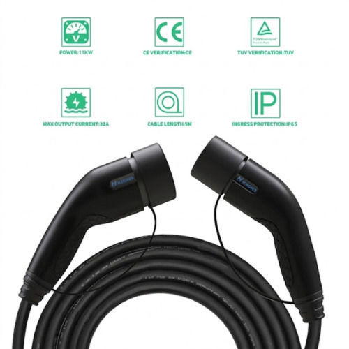 Khons Kh11k1635m 11kW 16A Three-phase Charging Cable 5m Type 2 EV Cable Type 2 Female to Male Plug 3-phase