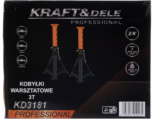 Cricuri Auto 3t 310-478 Mm Kraft&dele Kd3181