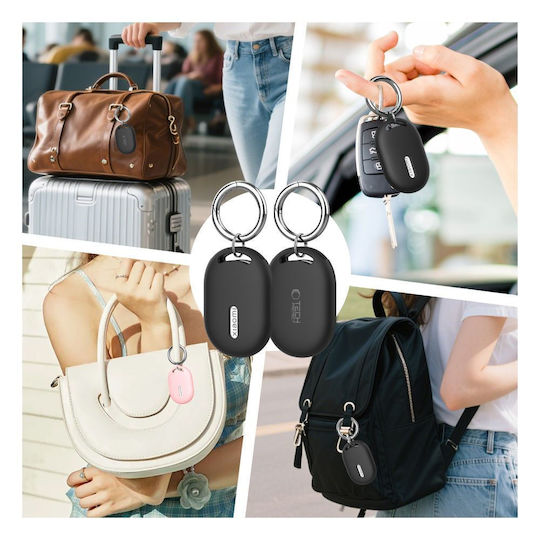 Tech-Protect Icon Θήκη Σιλικόνης για Xiaomi Tag σε Μαύρο χρώμα
