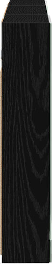 vidaXL Badezimmerspiegel Led mit Regal & Schrank 100x10,5cm Schwarzer