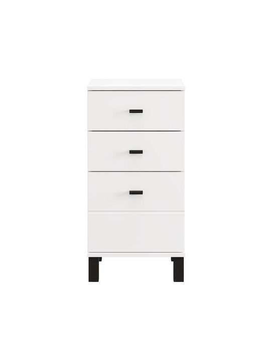 Kommode Schlafzimmer Holz Weiß 39x35x78cm