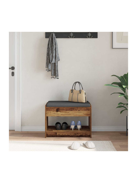 Hallway Furniture with Bench Old Wood 63x38x45 cm