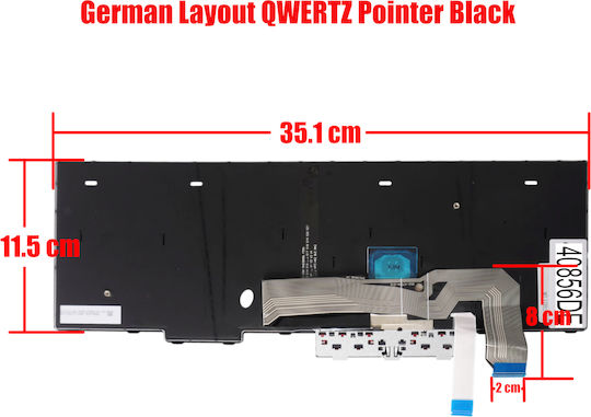 Deutsche Tastatur Für Laptop German Laptop Keyboard Lenovo Thinkpad L15 20u3 20u4 20u7 20u8 Gen 2 20x4 20x8 T15p 20tn 21a7 21da P15v 20tq 21a9 21d8 5n20w68145 5n20w68253 De Pointer Βlack Κωδ.40856de