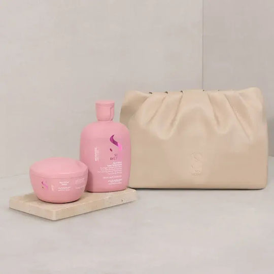 Alfaparf Milano Semi Di Lino Feuchtigkeits-Haarpflege-Set Geschenkset Trockenes Haar