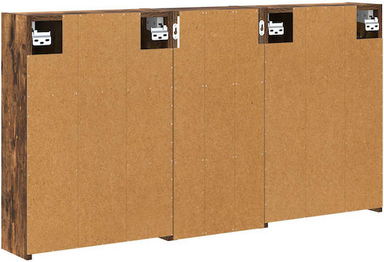 vidaXL Badezimmerspiegel Led mit Schrank 116x16cm Transparent