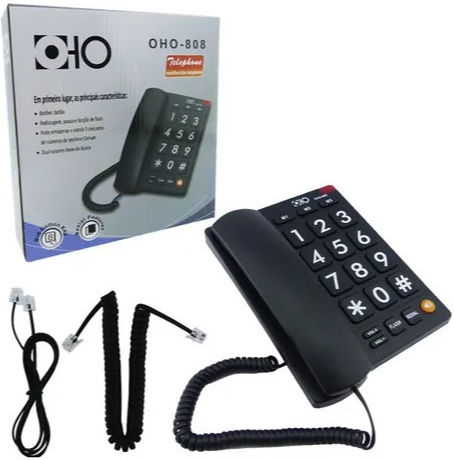 Oho‑808 Corded Phone Office for Elderly Black 61788807