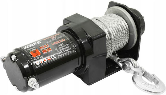 Verke Electric Troliu Auto 4x4 12V cu Capacitate de Tracțiune 907kg