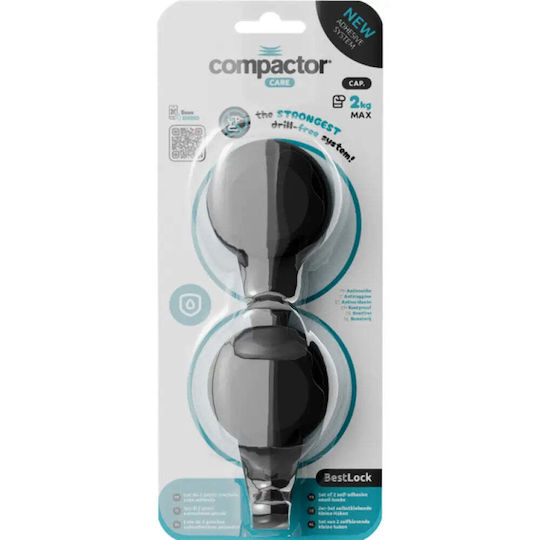 Compactor Black Hangers 2 Pieces