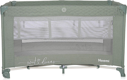 Lorreli Noemi Playpen 2 Levels With Mattress Green