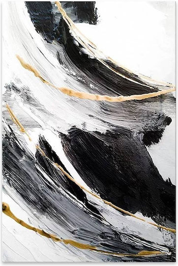 Megapap Golden and Silver Reflections Painting on Canvas 50x75cm