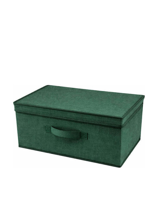 Max Home Текстилно Кутия За Съхранение С Капак Зелен 50x40x25см