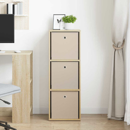 Dulap De Depozitare Din Lemn Cu 3 Sertare L35xL32xH99.5cm