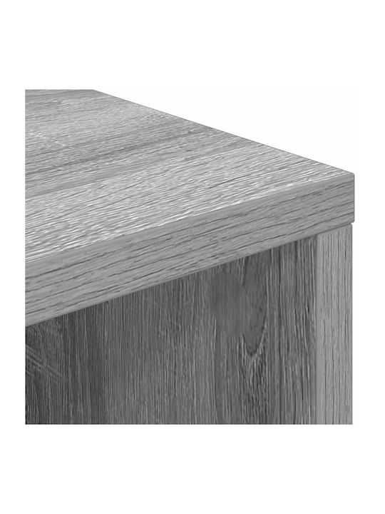 Living Room Display Cabinet Made of Particle Board Grey Sonomo 60x33.5x84cm
