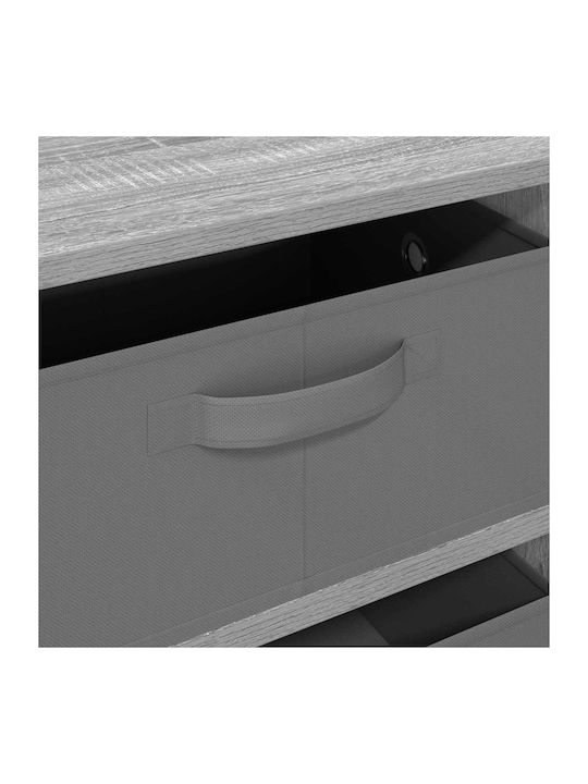 Living Room Display Cabinet Made of Particle Board Grey Sonomo 60x33.5x84cm