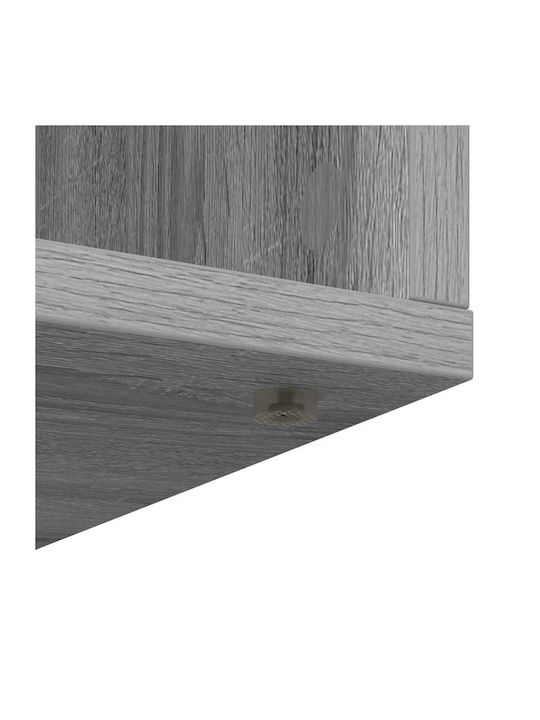 Living Room Display Cabinet Made of Particle Board Grey Sonomo 60x33.5x84cm