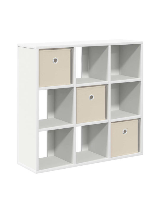 Wooden Storage Cabinet with 3 Drawers M73.5xW24xH69.5cm