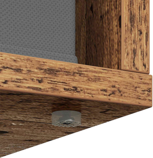 Wohnzimmerschrank aus Spanplatte in Altholzoptik 88,5 x 29 x 84,5 cm