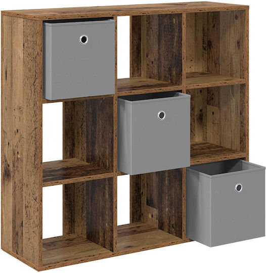 Wohnzimmerschrank aus Spanplatte in Altholzoptik 88,5 x 29 x 84,5 cm