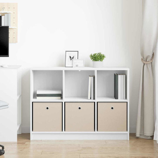 Dulap De Depozitare Din Lemn Cu 3 Sertare L102xL32xH73.5cm