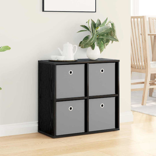 Wooden Storage Drawers with 4 Drawers M59.5xW27xH57 cm