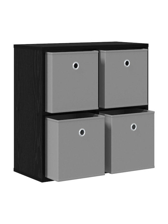 Wooden Storage Drawers with 4 Drawers M59.5xW27xH57 cm