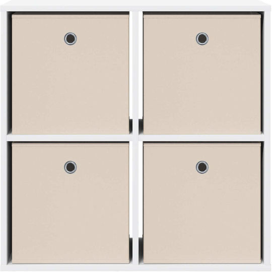 Sertar De Depozitare Din Lemn Cu 4 Sertare L68.5xL32xH67cm