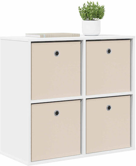 Sertar De Depozitare Din Lemn Cu 4 Sertare L68.5xL32xH67cm